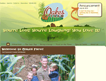 Tablet Screenshot of oakesfarm.com